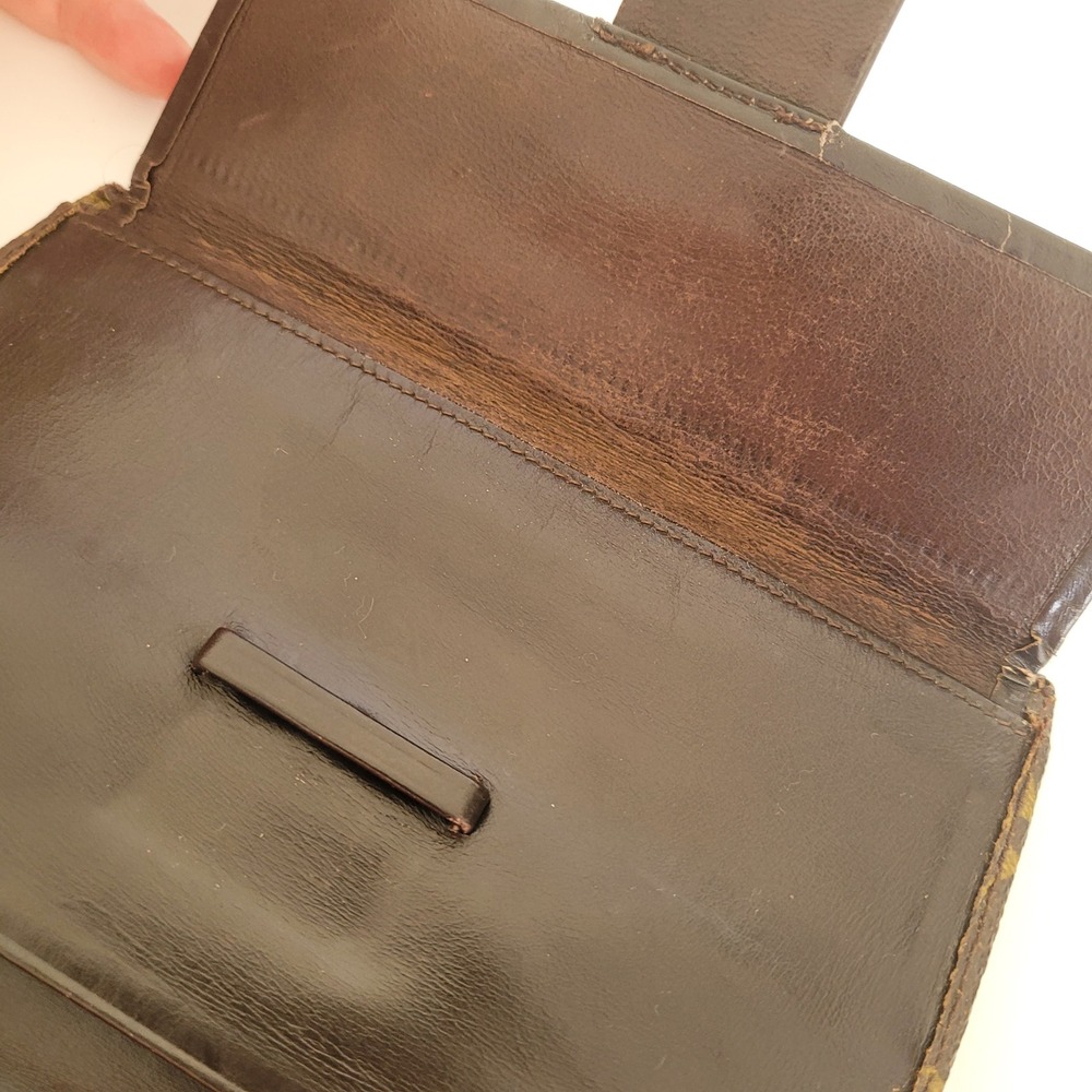 Louis Vuitton Vintage Monogram Passport Cover Long Wallet Brown France - Picture 7 of 13